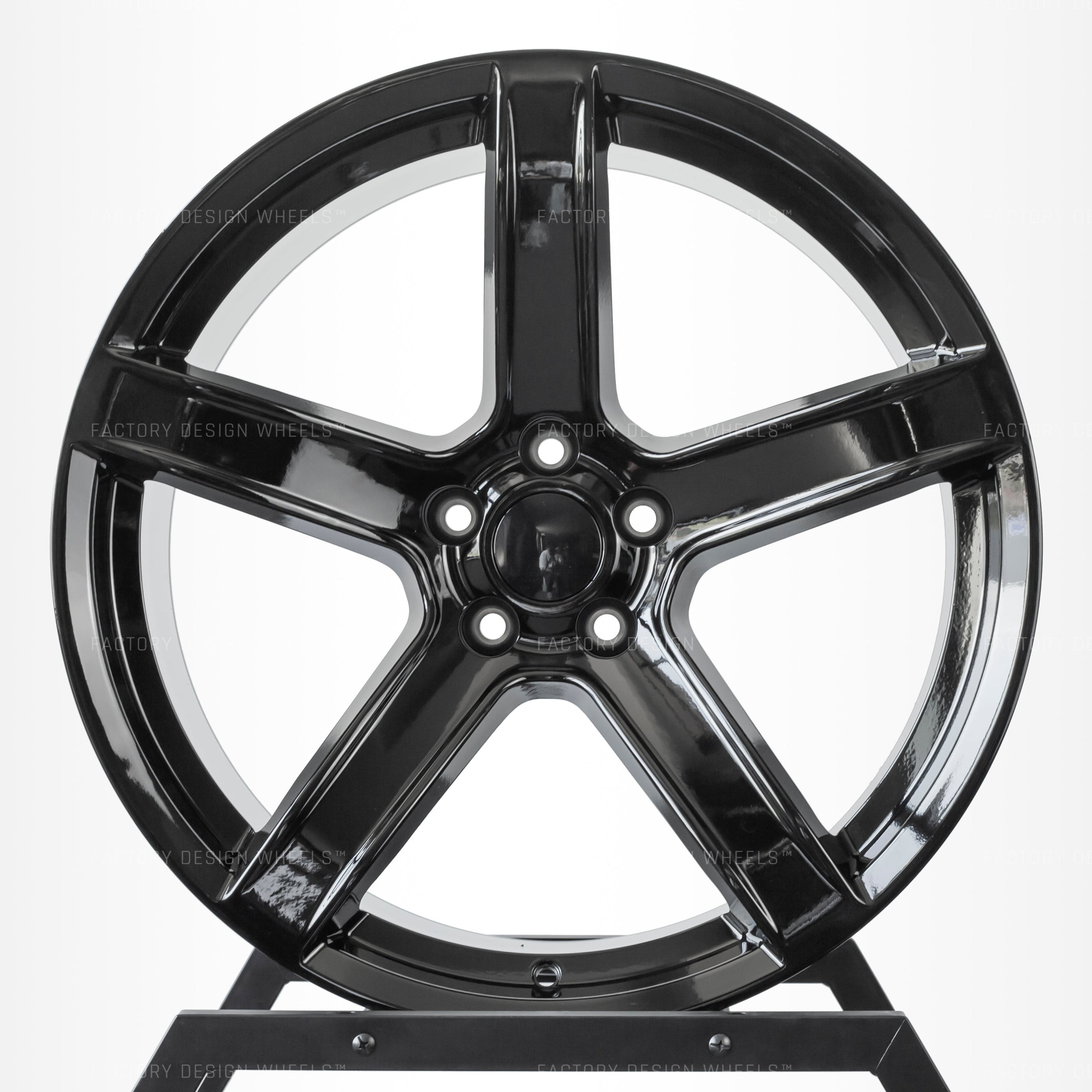 20x11" Hellcat HC2 Style Gloss Black Wheels - Fits Dodge Challenger & Charger Scat Pack, Hellcat, Redeye Models (Wide Body)