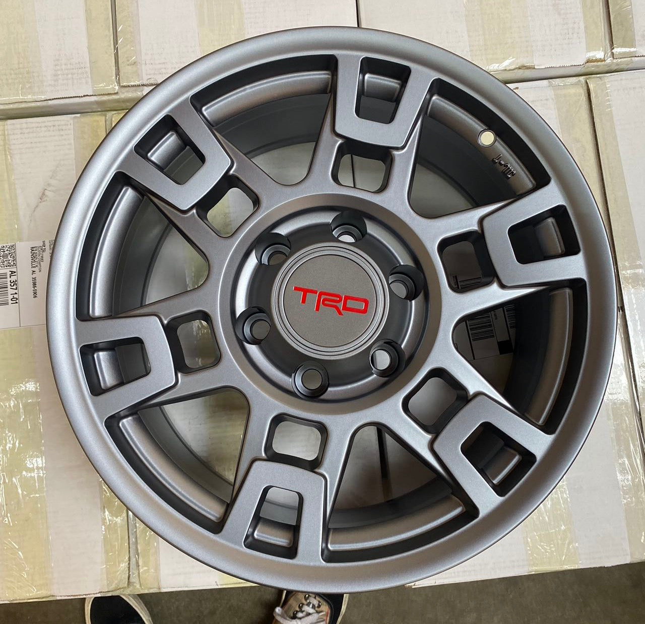 17x8" Sema Pro Style Matte Gunmetal Wheels - Fits Toyota TRD Tacoma, 4Runner, FJ Cruiser, Sequoia, Tundra, Lexus GX460/GX470