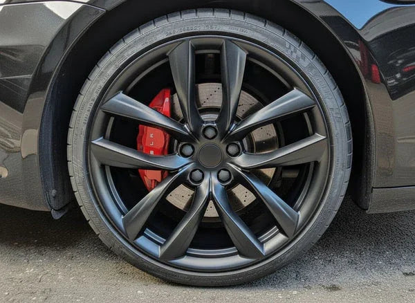 18x8.5" Performance Style Matte Black Wheels - Fits Tesla Model 3 & Model Y - Ultra Speed Wheel