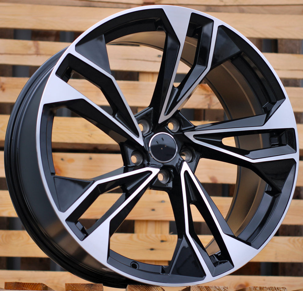 S5 Style  - Black Machined Face - Fit Audi A3, A4, A5, A6, A7, A8, S3, S4, S5, S6, S7, S8, RS5, RS7, Q5