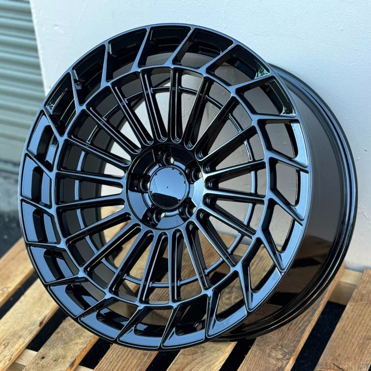 20x8.5"/20x9.5 Mesh Style Gloss Black Wheels - Fits Mercedes C, E, S, CLS Class