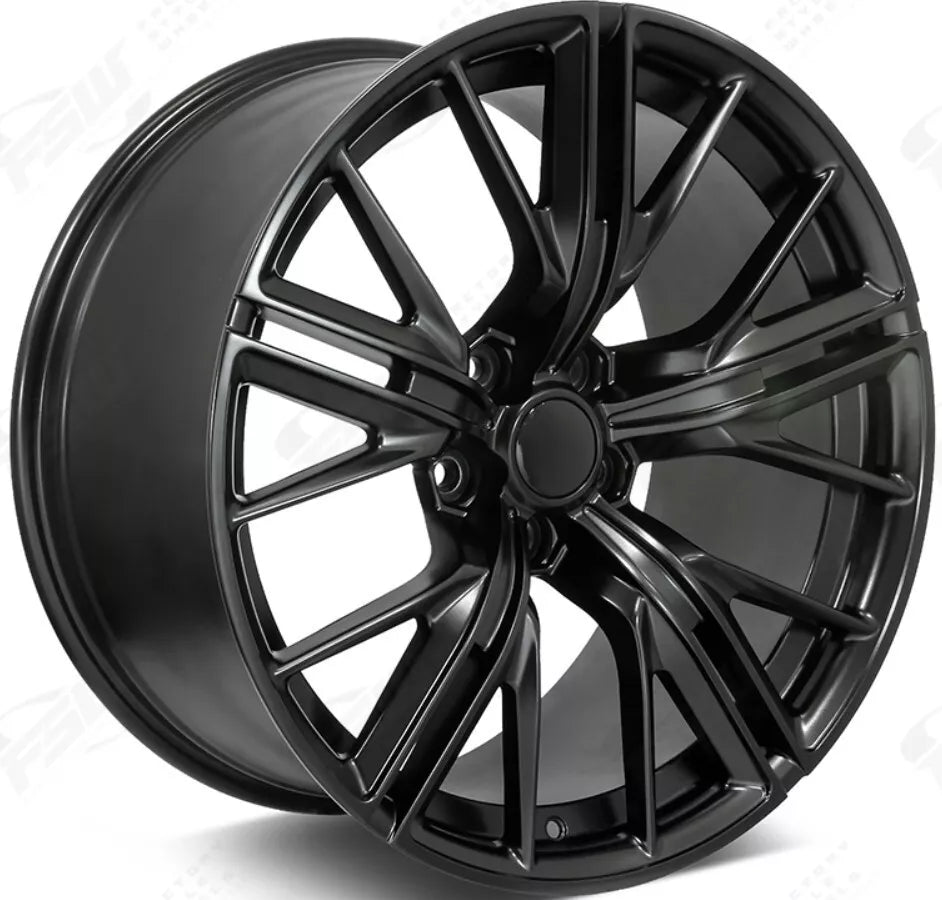 20" ZL1 Mesh Style Matt Black Wheels - Fits Chevy Camaro - Ultra Speed Wheel