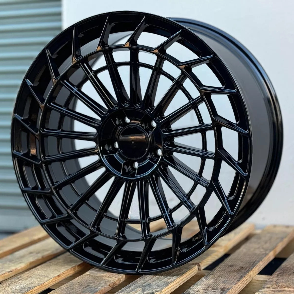 20x8.5"/20x9.5 Mesh Style Gloss Black Wheels - Fits Mercedes C, E, S, CLS Class