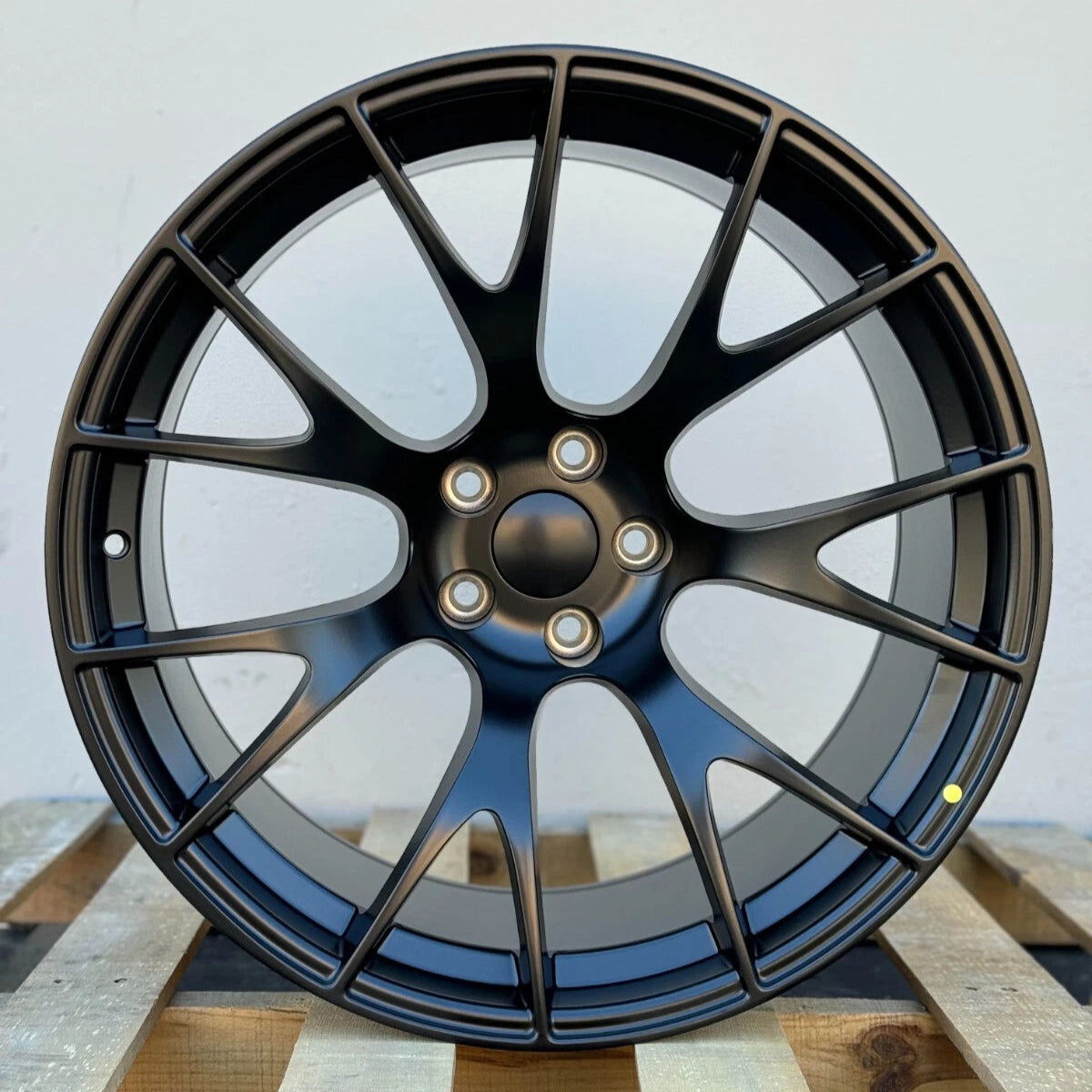 20x11" Hellcat Style Matte Black Wheels - Fits Dodge Challenger & Charger Scat Pack, Hellcat, Redeye Models (Wide Body)