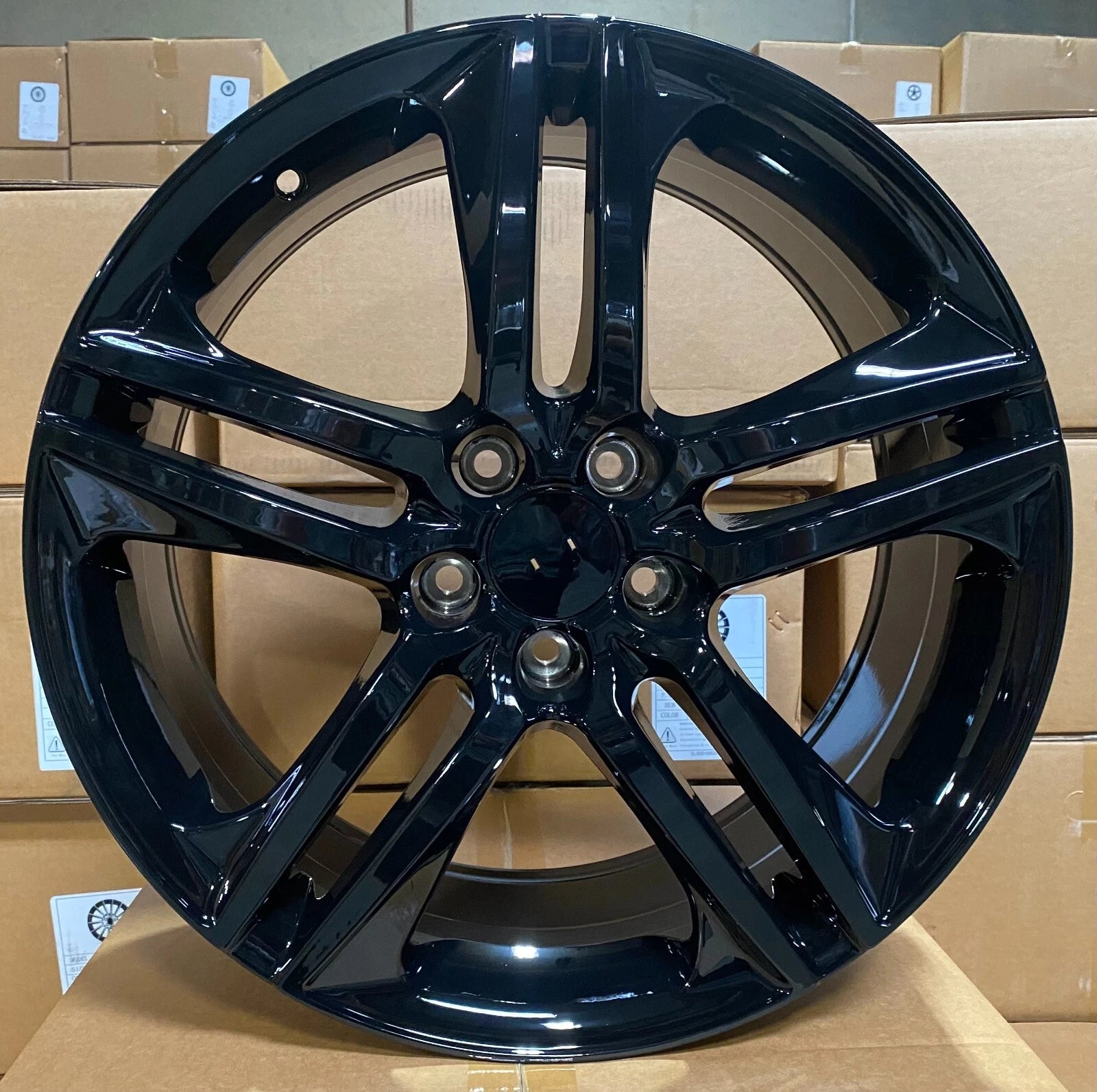 18" Sport Style Gloss Black Wheels Fit Honda Accord EX LX Sport Coupe Sedan Civic EX LX SI Acura TSX