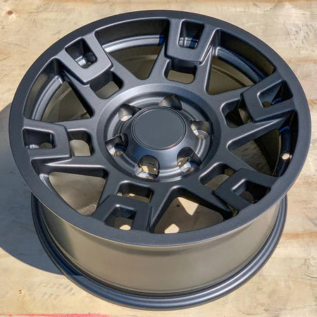 17x8" Sema Pro Style Matte Gunmetal Wheels - Fits Toyota TRD Tacoma, 4Runner, FJ Cruiser, Sequoia, Tundra, Lexus GX460/GX470