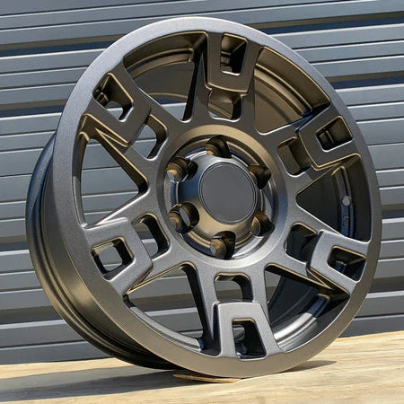 17x8" Sema Pro Style Matte Gunmetal Wheels - Fits Toyota TRD Tacoma, 4Runner, FJ Cruiser, Sequoia, Tundra, Lexus GX460/GX470